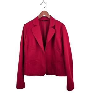 Perserico Fleece Wool Open Front Jacket